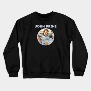 john prine || bright blue Crewneck Sweatshirt